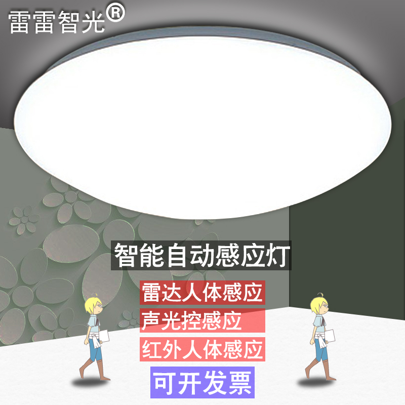 LED雷達人體感應聲光控吸頂燈過道樓梯車庫走廊工程紅外線智能燈在類目 家裝主材, 燈具燈飾, 感應燈中 - 來自Buy2taobao.com提供專業的淘寶代購服務
