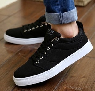  夏季新款英伦韩版男鞋时尚帆布鞋潮流日常休闲鞋LES鞋运动鞋板鞋