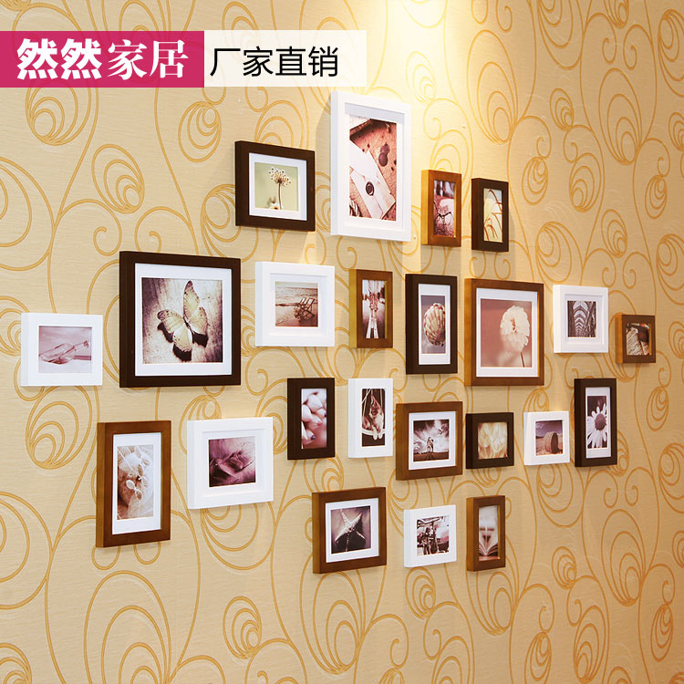 Thickened paragraph Versatile atmosphere Wood Frame Photo Frame Wall Photo wall Creative combinations( 23 Box)in the Home accessories , Frame/Frames category - from Buy2taobao.com to provide professional Taobao agent buy service