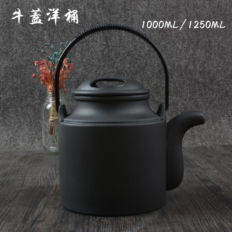 大容量餐厅酒店茶楼功夫汤养生餐具洋桶提梁大号紫砂壶陶瓷茶壶|ruв категории посуда, чайный сервиз, чайник - от Buy2taobao.com для оказания профессиональной услуги покупки агента Taobao