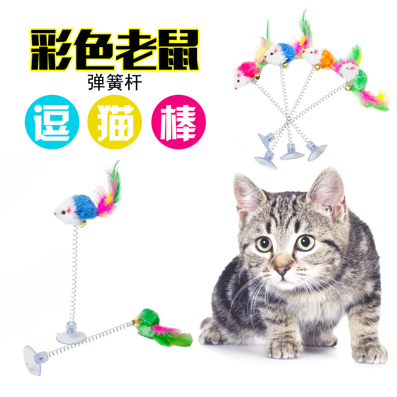 猫咪玩具 益智互动玩具幼猫耐咬吸盘弹簧老鼠逗猫棒逗猫杆猫玩具在类目 宠物/宠物食品及用品, 猫/狗玩具, 逗猫棒中 - 来自Buy2taobao.com提供专业的淘宝代购服务