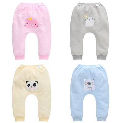 婴儿长裤女宝宝打底裤男童哈伦裤儿童春秋夏大pp防蚊空调裤子薄款