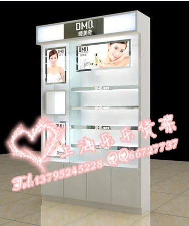 烤漆货架 化妆品展柜 展示柜 护肤品柜台 美容院