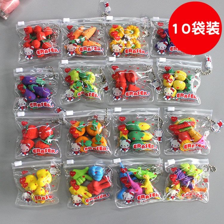 六一节小礼物礼品学生儿童奖品动物水果拉链袋装橡皮擦10袋|msdalam kategori Kamus elektronik/buku kertas elektronik/alat tulis, bekalan sekolah setiap hari, pemadam - dari Buy2taobao.com untuk memberikan perkhidmatan ejen Taobao profesional membeli