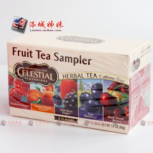  美国Celestial喜乐Herbel tea纯天然组合水果茶花果茶18包 醇香