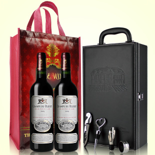  法国原瓶 进口红酒 香杜乐城堡赤霞珠干红葡萄酒礼盒装 红酒礼盒