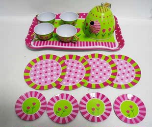 批发 分销 儿童玩具 过家家 马口铁 餐具 茶具 厨