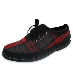  新款老北京布鞋男款正品男士商务休闲鞋低帮格纹系带男单鞋子包邮