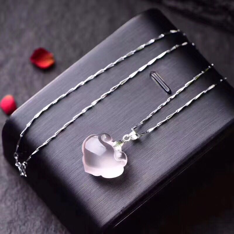 Pure natural Powder crystal Safety Wishful lock Pendant starlight QUARTZ children baby Healthy lovely Pink giftin the Accessories/Fashion Jewelry, Pendant/Pendant category - from Buy2taobao.com to provide professional Taobao agent buy service