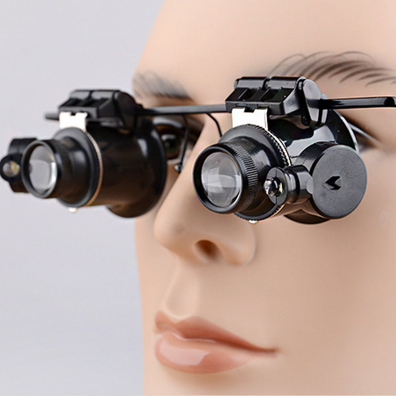 Glasses style magnifier belt LED Light clocks and watches repair 20 Wearing Antique appreciate Jewellery appraisalin the Electronic Dictionary/Electronic paper book/Stationery , Drawing measurement products , Magnifier category - from Buy2taobao.com to provide professional Taobao agent buy service