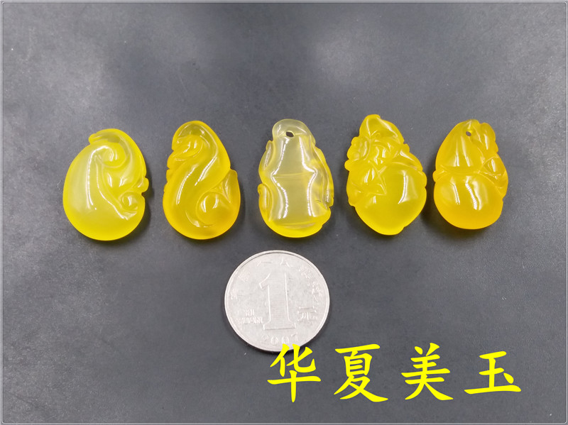 华夏美玉 天然冰种黄玉髓小葫芦吊坠 手工雕刻立体黄玛瑙小挂件|msdalam kategori Aksesori/Barang Kemas Fesyen, loket/loket - dari Buy2taobao.com untuk memberikan perkhidmatan ejen Taobao profesional membeli