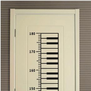 身高贴 儿童房 钢琴 音乐教室墙贴 量身高测量 