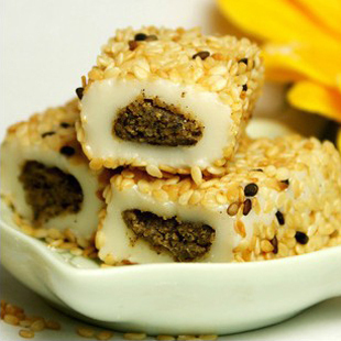  台湾进口食品零食特产 雪之恋麻薯麻糬芝麻口味180g