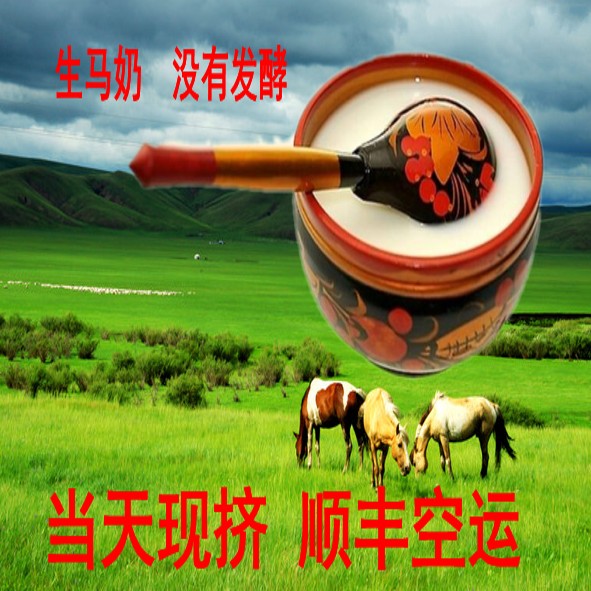 没有发酵的鲜马奶 生马奶 当天现挤马奶原奶顺丰空运生鲜速递马奶|ruв категории Ручная работа, национальных меньшинств, в особенности ремесла, казак - от Buy2taobao.com для оказания профессиональной услуги покупки агента Taobao