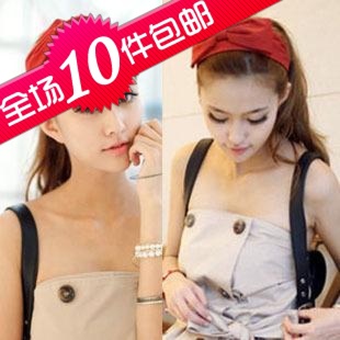  1281 韩版发饰品 昕薇同款 宽发带配蝴蝶结 复古式发带 头带