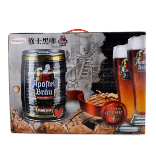  德国啤酒 进口修士黑啤酒 5L 桶装 送2只精美啤酒杯熟啤酒 包邮