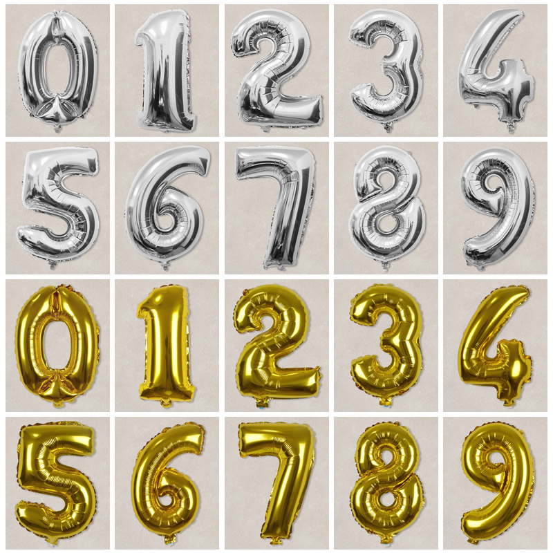 16 english letter Aluminum balloons 0-9 trumpet number birthday party arrangement balloon Wedding decoration balloonin the Festive supplies/Gift , Balloon/Floating air ball , Balloon category - from Buy2taobao.com to provide professional Taobao agent buy service