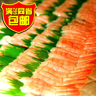  去壳北极甜虾刺身 冷冻 日本料理美食 寿司虾肉30尾装100g(102g)