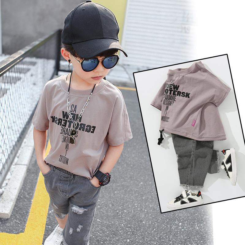 童装男童夏装套装2019新款儿童夏季短袖中大童韩版两件套男孩潮衣在类目 男装, 套装, 其他套装中 - 来自Buy2taobao.com提供专业的淘宝代购服务