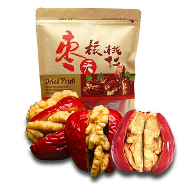 若羌红枣夹核桃1000g 新疆大枣夹核桃仁抱抱干果夹心栆无核小包装
