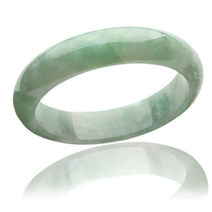  幽兰玉府 完美款 老坑A货阳绿翡翠玉手镯 玉石玉器玉镯子带证书