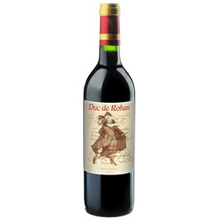  法国红酒 Bordeaux波尔多罗汉公爵干红葡萄酒 进口酒 赤霞珠 aoc