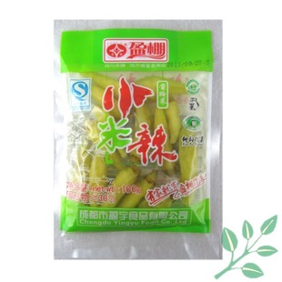  盈棚小米椒 四川特产 泡菜小尖椒 名牌泡椒泡凤爪 辣的过瘾 100克