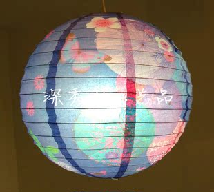  深秀阁灯具/紫韵30cm/纸灯笼吊灯罩婚庆灯笼活动灯笼