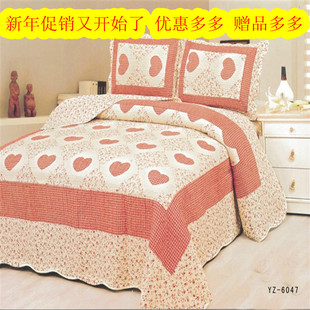  新年促包邮外贸儿童两件三件套四件套全棉加棉夹棉水洗衍缝被床盖