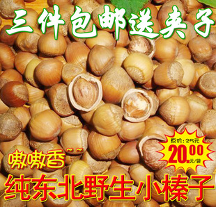  东北纯野生小榛子 平榛子 坚果 孕妇必备 250克 3件包邮送夹子
