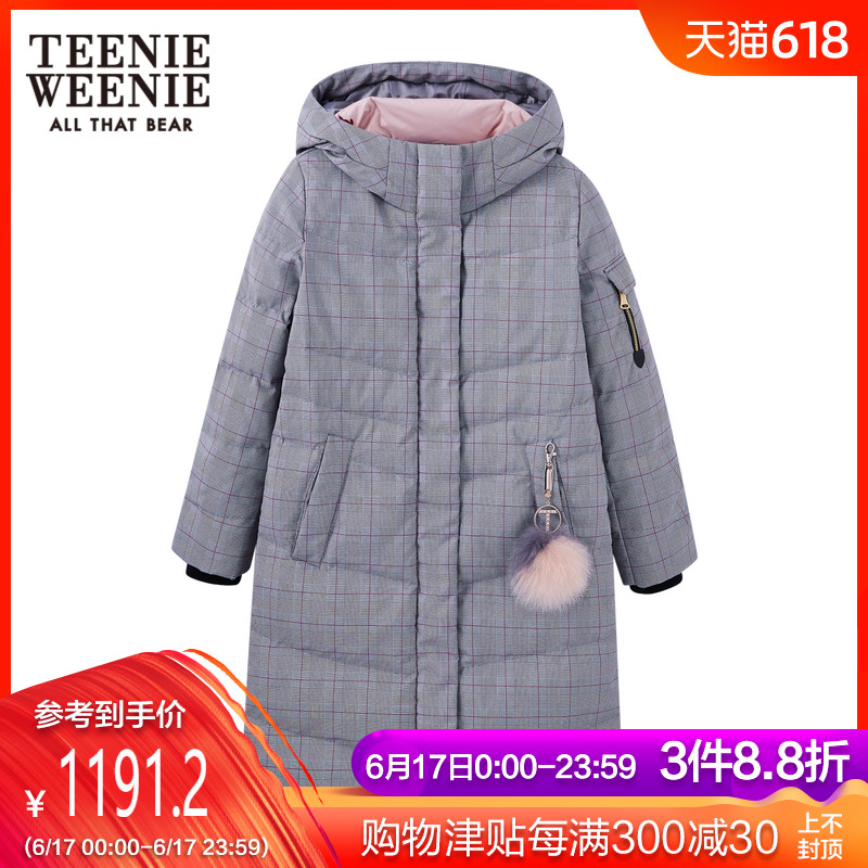 TeenieWeenie小熊2019春季新款女装格纹连帽羽绒服TTJD91101W|ruв категории Женская одежда, куртка - от Buy2taobao.com для оказания профессиональной услуги покупки агента Taobao