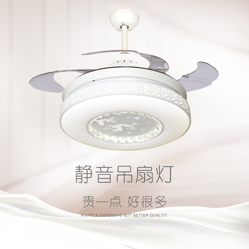 隐形吊扇灯简约现代家用静音金色客厅风扇灯餐厅灯欧式带风扇吊灯|ruв категории награду материалов, огни освещения, люстра - от Buy2taobao.com для оказания профессиональной услуги покупки агента Taobao