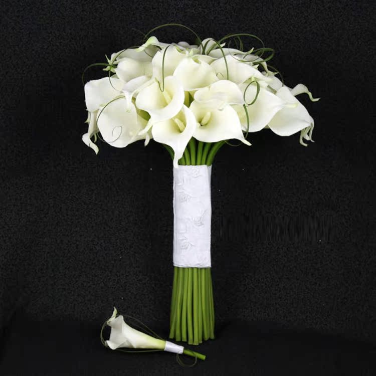 customized simulation Wedding Flower Calla Lily Bride holding flowers Sternum Corsagesin the Flower delivery/Flowers simulation/Plants gardening , Wedding flower arrangement , Bride holding flowers category - from Buy2taobao.com to provide professional Taobao agent buy service