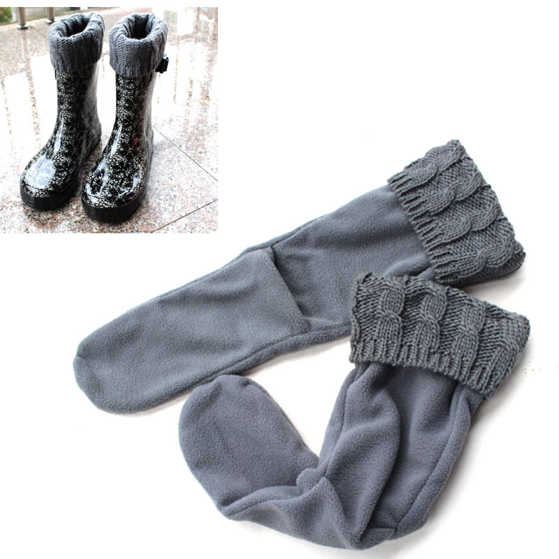 毛線口柔絨可脫卸保暖襪套在類目 女鞋, 雨鞋中 - 來自Buy2taobao.com提供專業的淘寶代購服務
