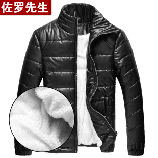  佐罗先生新品男装冬装外套男加厚保暖棉衣男加绒男士外套
