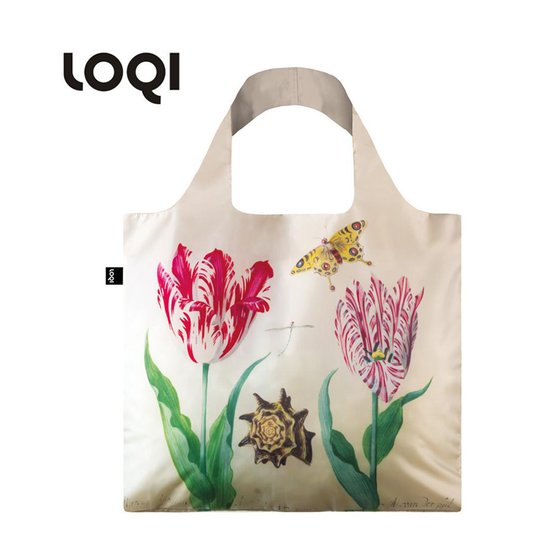 LOQI經典花色博物館授權購物袋便攜春卷包折疊環保袋 條紋郁金香在類目 收納整理, 家庭收納用具, 收納袋, 購物袋/環保袋中 - 來自Buy2taobao.com提供專業的淘寶代購服務