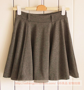  2件包邮 韩版女装高腰大摆短裙 胖MM大码半身裙显瘦百褶裙子