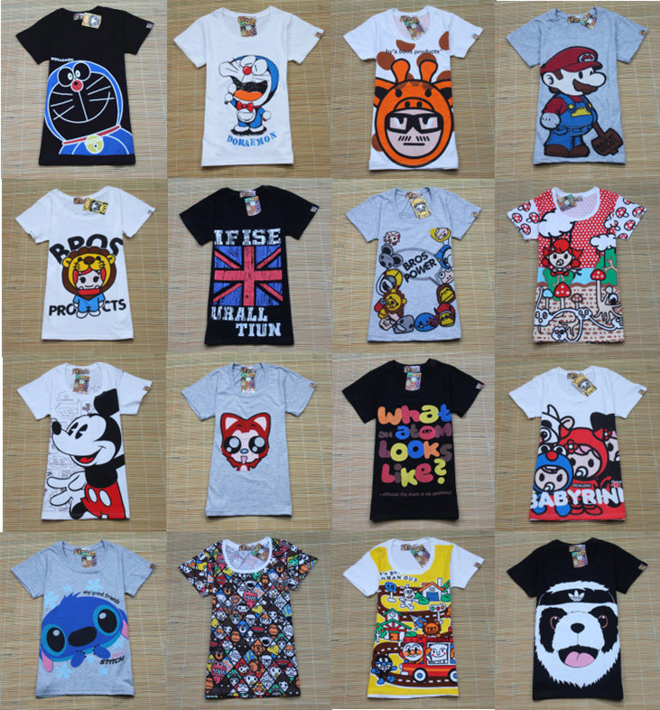 2013夏装新款女装短袖纯棉<em>T恤</em> BBR<em>潮牌</em>卡通