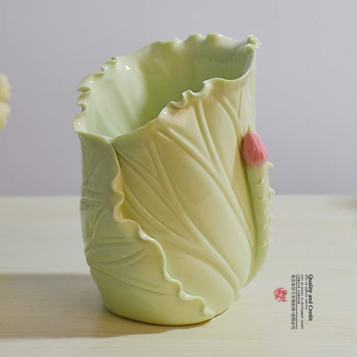 23元特价/手工清新荷叶花瓶笔筒/时尚家居装饰品/个性家饰摆件 23元特价/手工清新荷叶花瓶笔筒/时尚家居装饰品/个性家饰摆件