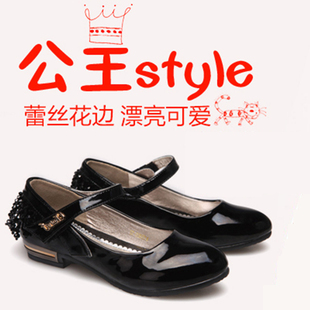  春新款中大童童鞋女童鞋 公主儿童单鞋pu皮鞋 女孩单鞋