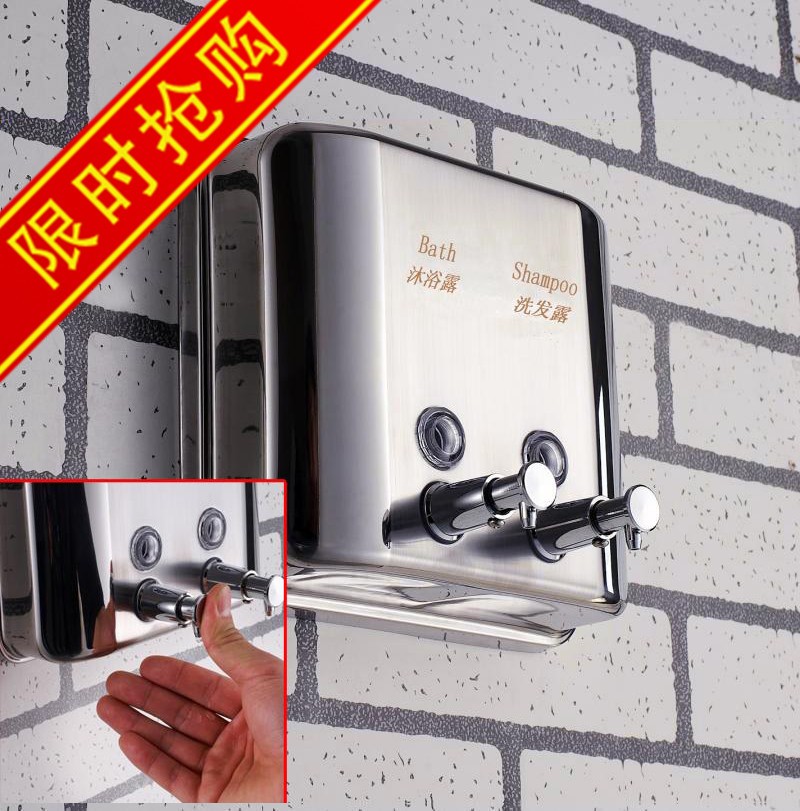 304不锈钢双头皂液器,给皂器,洗手液机,皂液机,给皂机特价商品在类目 家装主材, 卫浴用品, 卫浴五金/挂件, 皂液器中 - 来自Buy2taobao.com提供专业的淘宝代购服务
