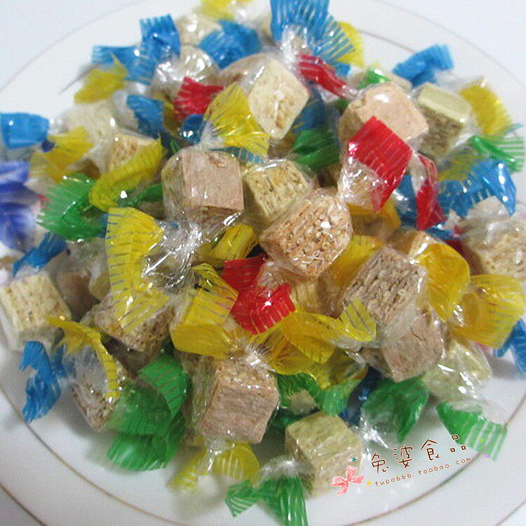 青岛特产 海鲜干货 芝麻鳕鱼块 鱼糖 海味零食 鱼粒 特价促销