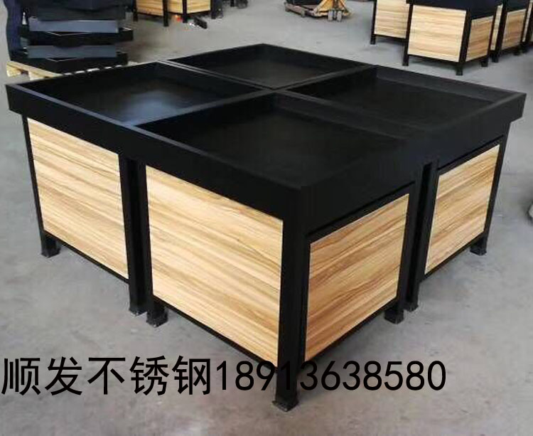 超市賣場永輝款鋼木水果蔬菜貨架生鮮店高檔平堆展示貨架在類目 商業/辦公傢俱, 貨架/展櫃, 水果架中 - 來自Buy2taobao.com提供專業的淘寶代購服務