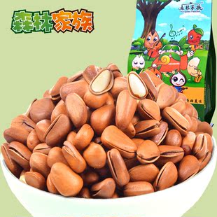  【森林家族_东北松子】年货坚果特产新货开口红松子原味230g