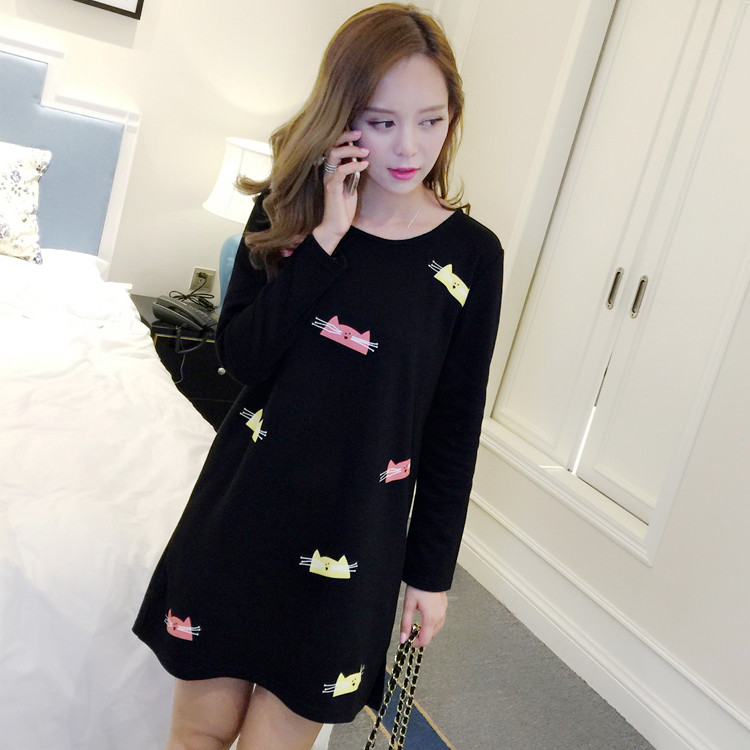 maternity dress Spring and autumn season T-shirts Long sleeve jacket Easy printing pattern Base coat Exorcism Wei Yi skirt Agency purchasein the Maternity/Maternal supplies/Nutrition , Maternity , Dress category - from Buy2taobao.com to provide professional Taobao agent buy service