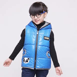  新款韩版休闲童装儿童马甲女童马夹棉背心宝宝加厚秋冬装外套