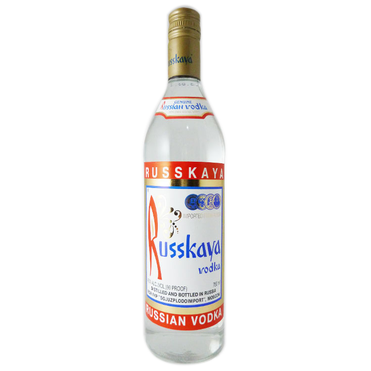 洋酒 俄罗斯红牌伏特加(原味)苏红 Russkaya 750ml 洋酒 俄罗斯红牌伏特加(原味)苏红 Russkaya 750ml