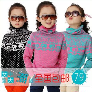  女童新款冬装毛衣 儿童正品打底羊毛羊绒衫 学习巴拉巴拉童装特价