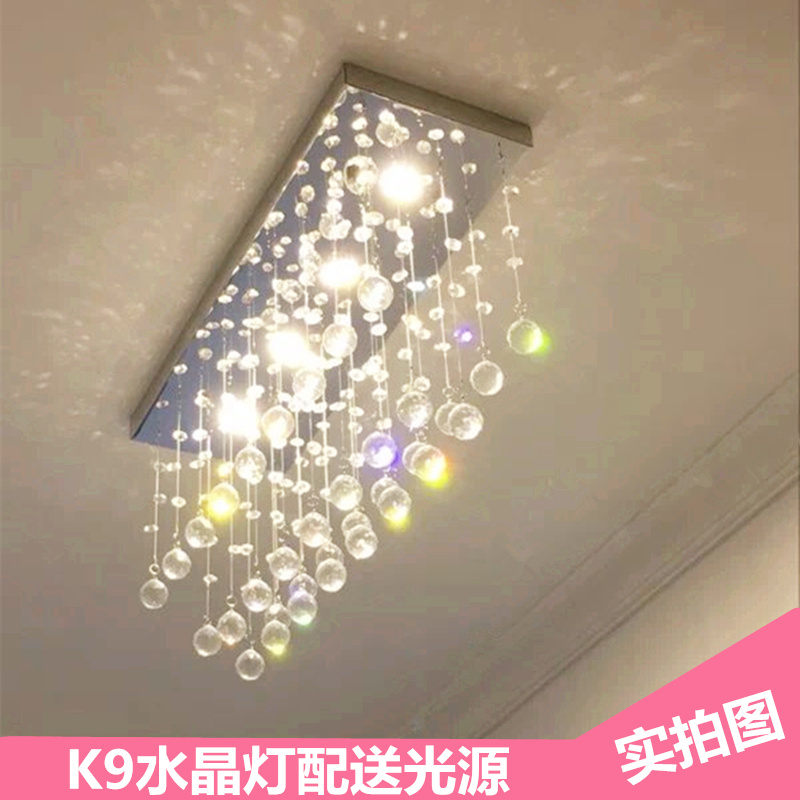 现代客厅餐厅吊灯门厅水晶灯LED长方形吧台客厅饭厅过道灯玄关灯|ruв категории награду материалов, огни освещения, потолочный светильник - от Buy2taobao.com для оказания профессиональной услуги покупки агента Taobao
