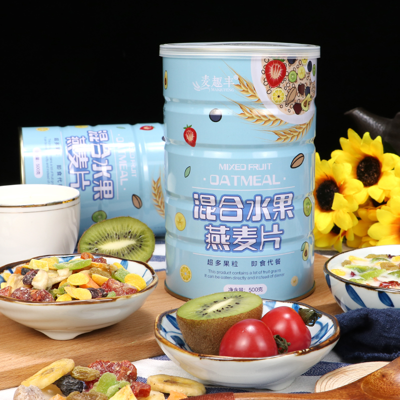混合水果燕麦片 营养早餐即食冲泡坚果燕麦片500克冲饮谷物麦趣丰|ruв категории кофе/хлопья/напиток, арроурут/хлопья/Чонг напитки, заваривать хлопья - от Buy2taobao.com для оказания профессиональной услуги покупки агента Taobao
